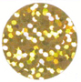 Prismatic Disco Style Gold Circle Confetti, 3/4"